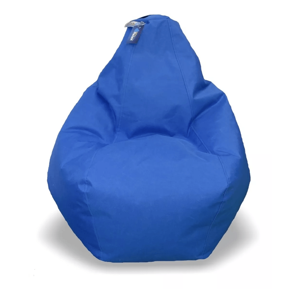 Silla Puff Pera L- Lona Hr Relleno Duradero E-foam Azul