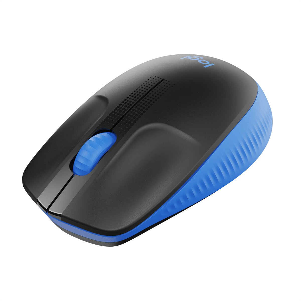 Mouse Inalámbrico Full Size  Confortable Logitech M190 Azul