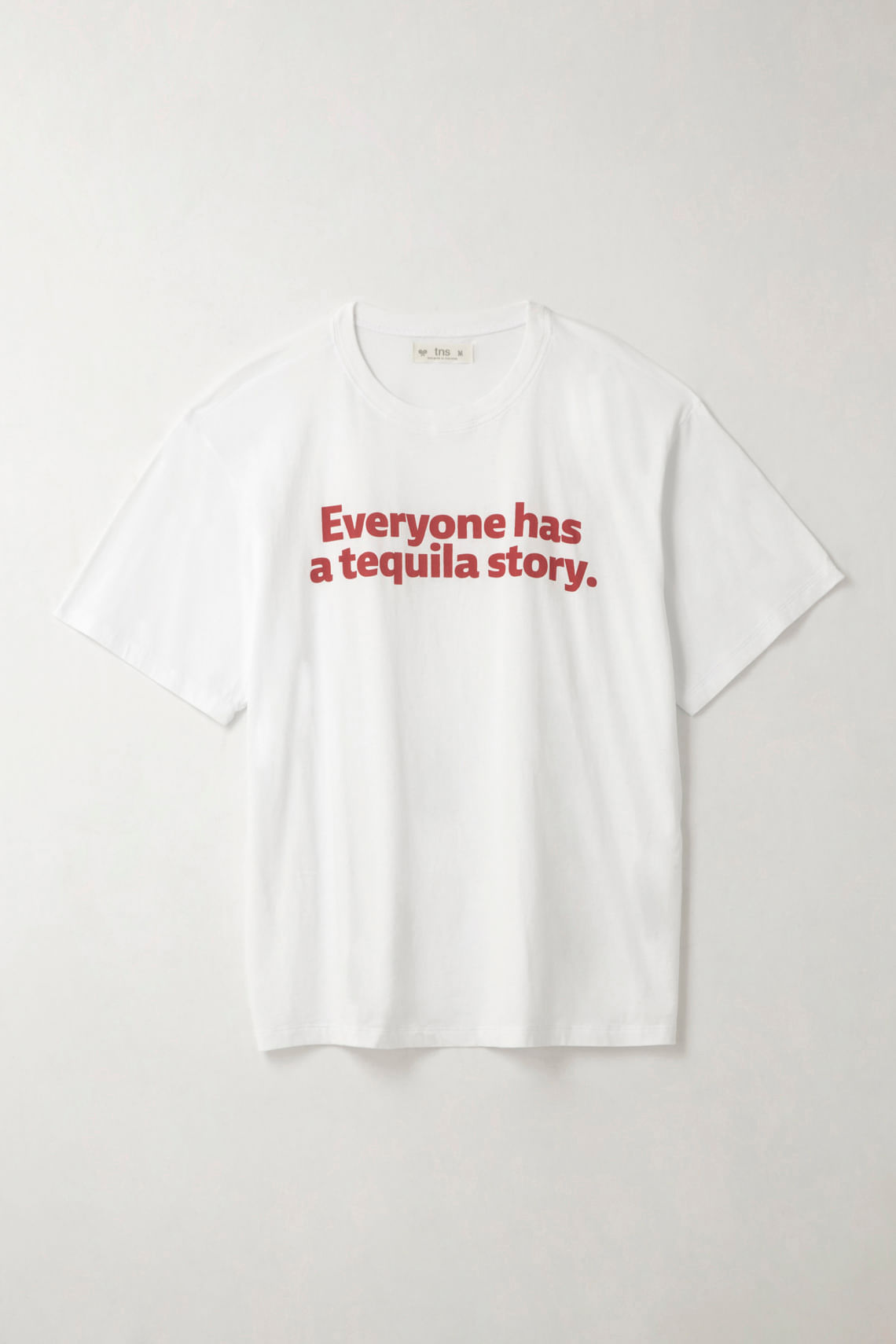 Camiseta oversize con estampado blanca para mujer