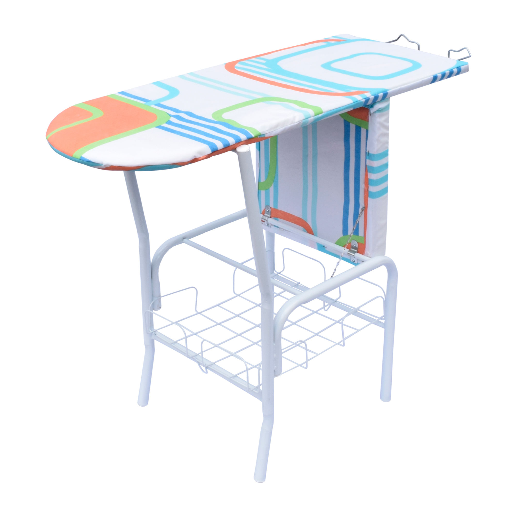 Mesa de Planchar Multiuso con Canasta Prodehogar 390MSMULCN 2?en?1, plegable y resistente