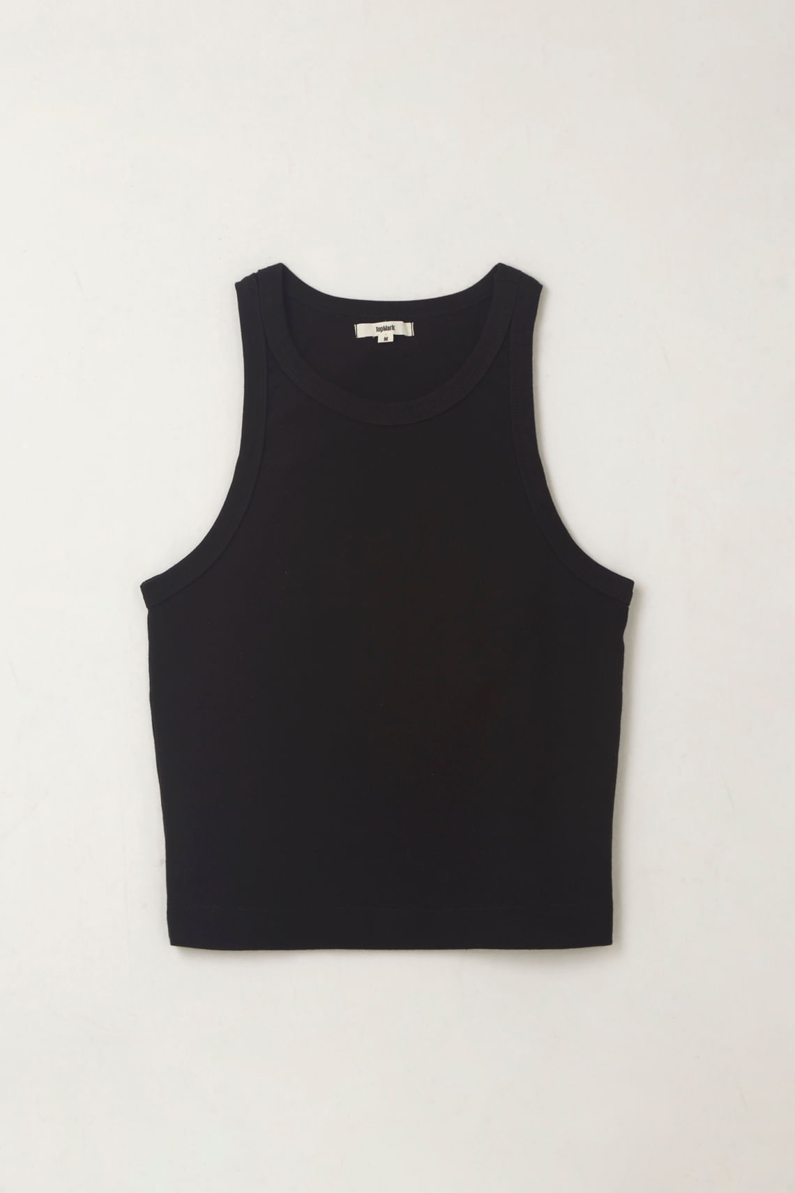 Camiseta manga sisa negra para mujer