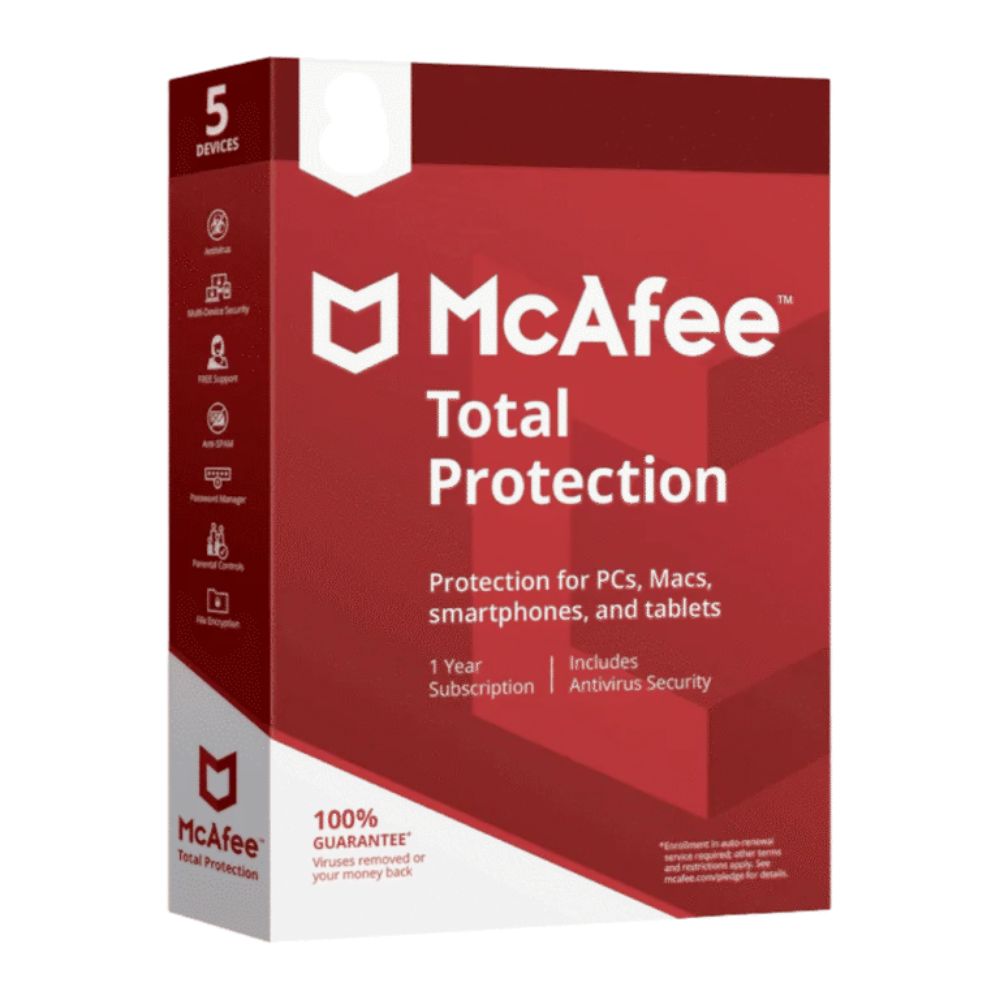 McAfee Total Protection 3 Dispositivos por 1 año