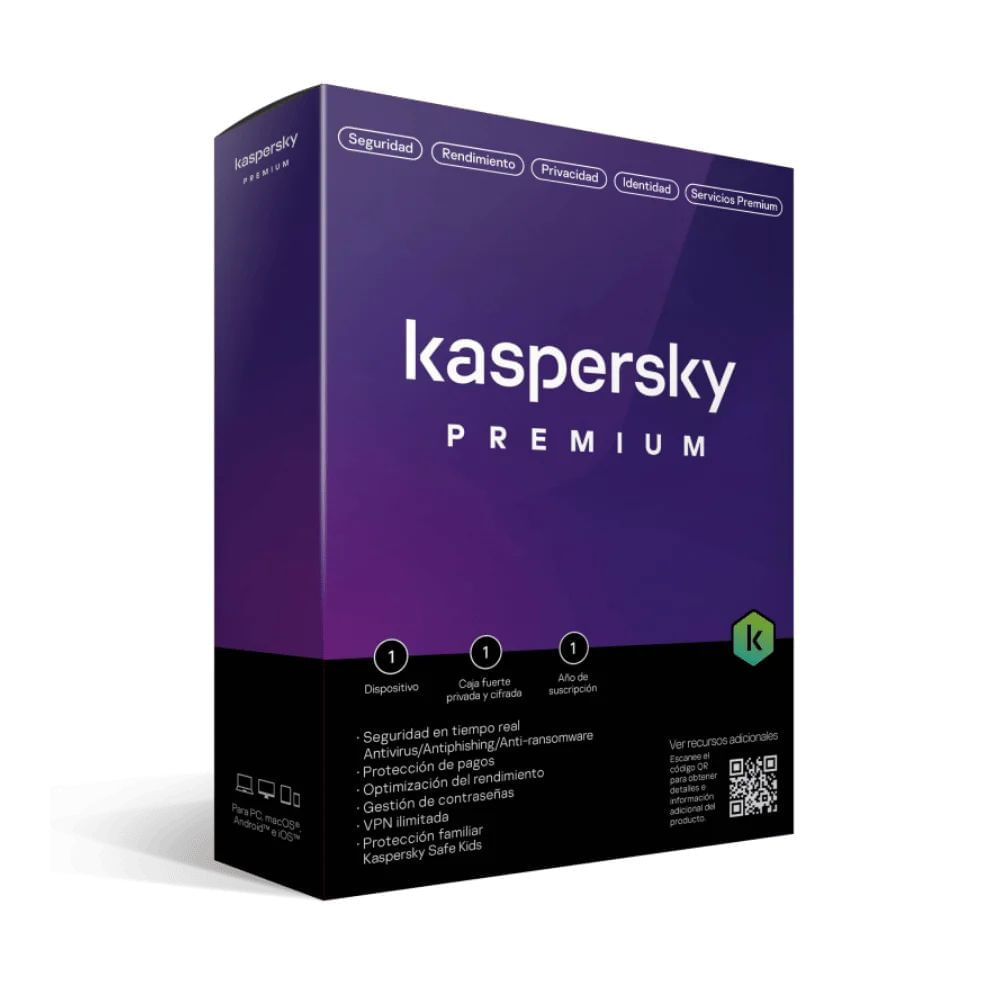 Kaspersky Premium Para 20 PCs por 1 Año