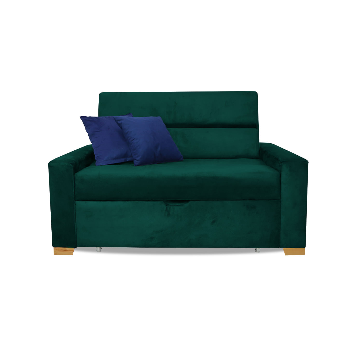 Sofa Cama Multifuncional Rem Aubry 150x94 cm  Verde + Cojines