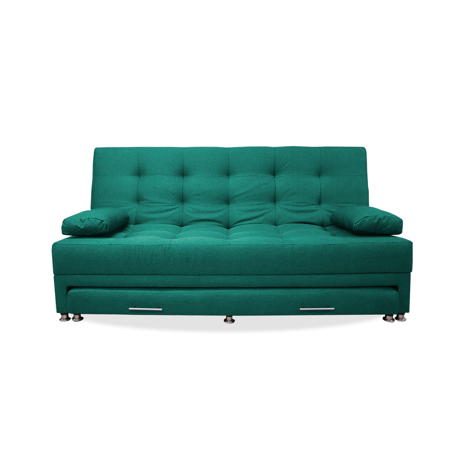 Sofa Cama Portmann Nido Tarima 190x95 cm Verde + Cojines