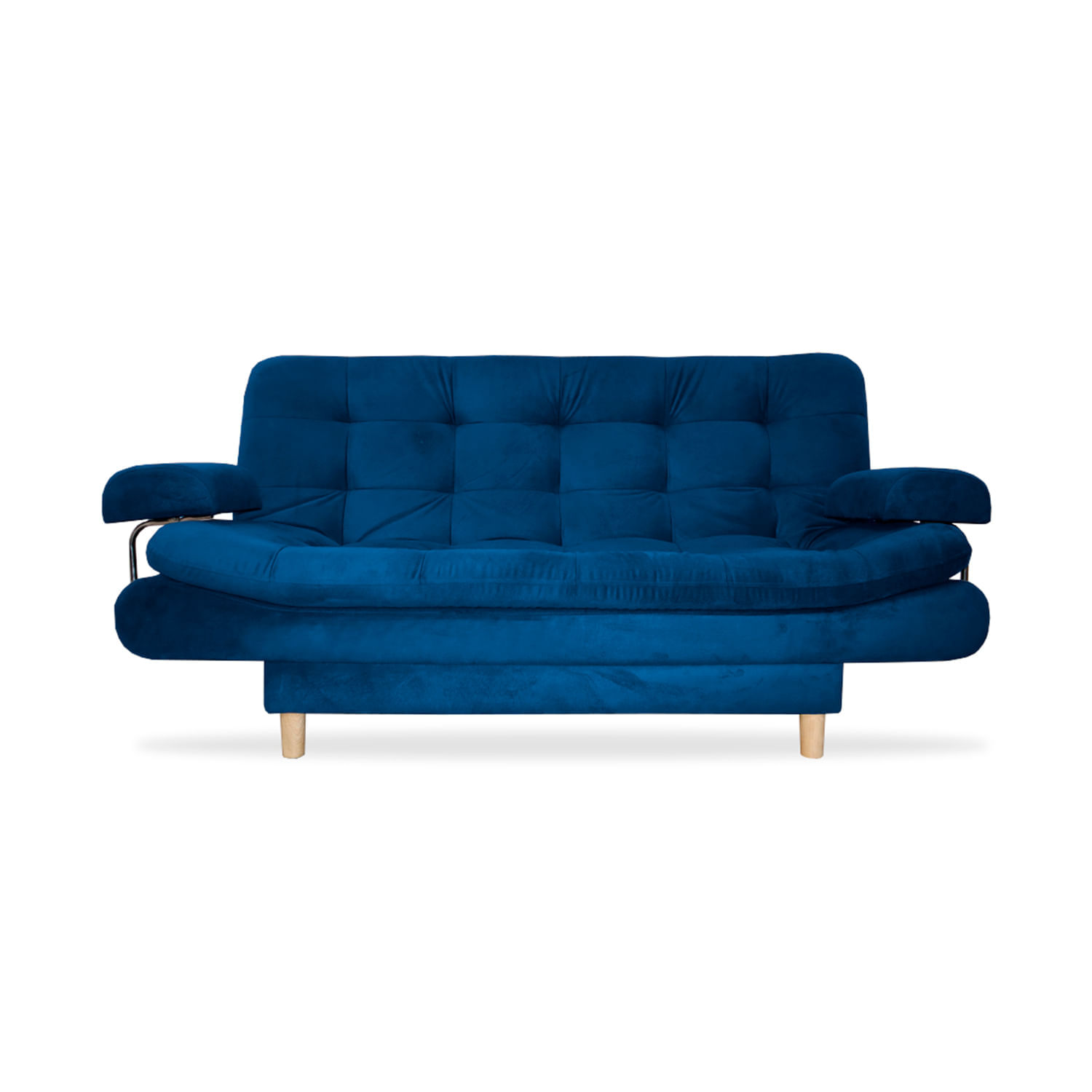 Sofa Cama Keller 3 Puestos Azul Petroleo