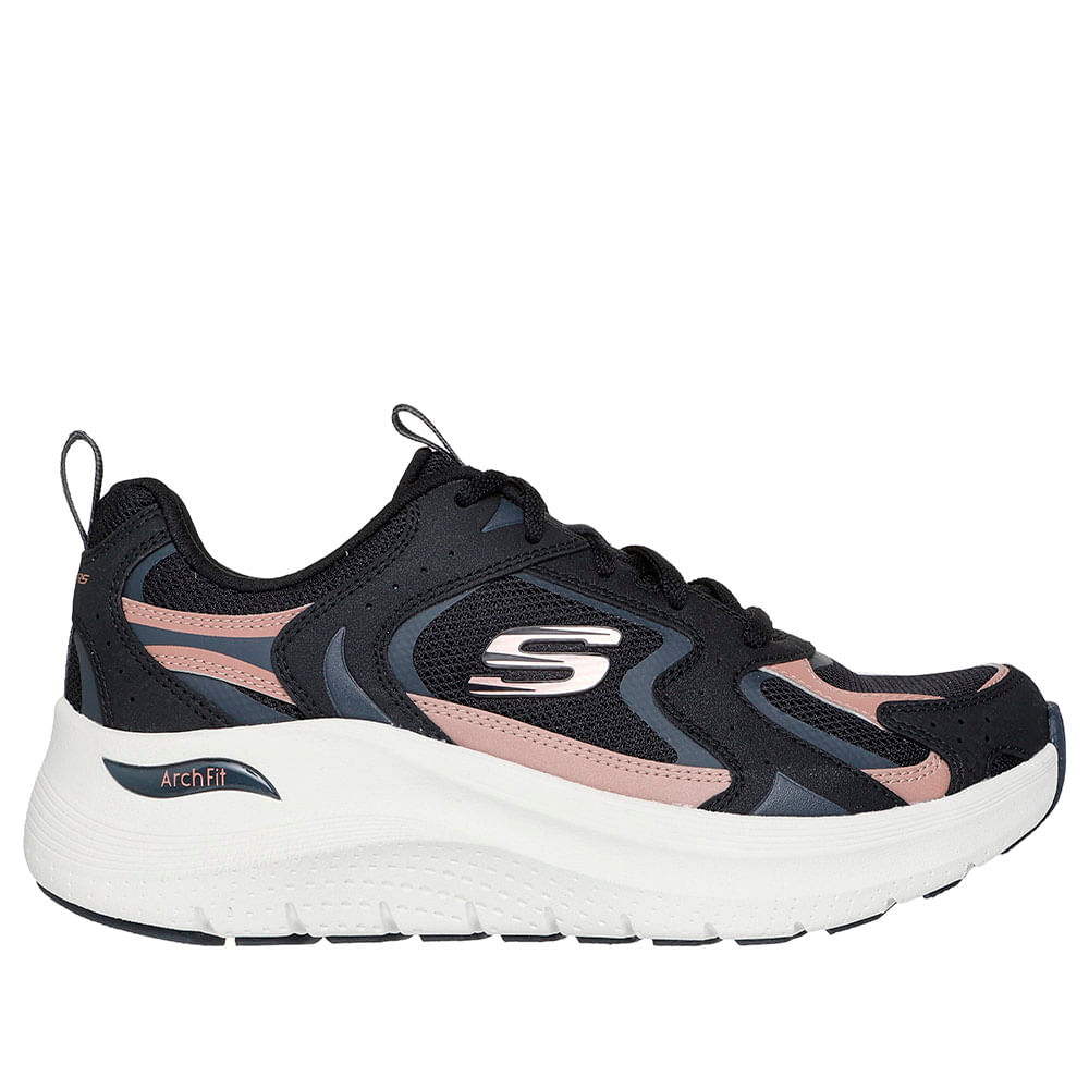 TENIS SKECHERS MUJER 150332BKRG ARCH FIT