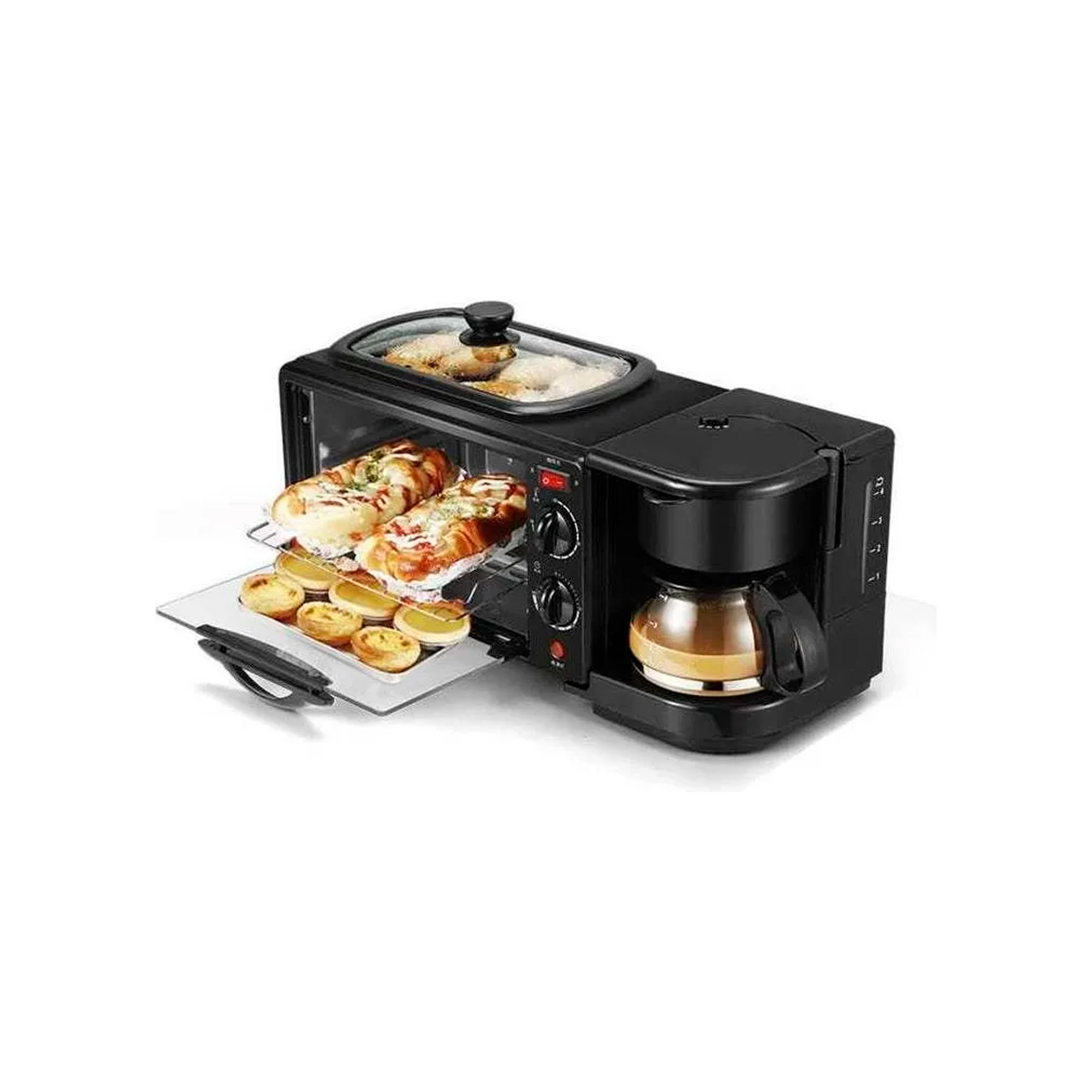 Horno Eléctrico 3 en 1 Sokani SK-145 Tostador, Freidora de Aire y Asador Multifunción 18L