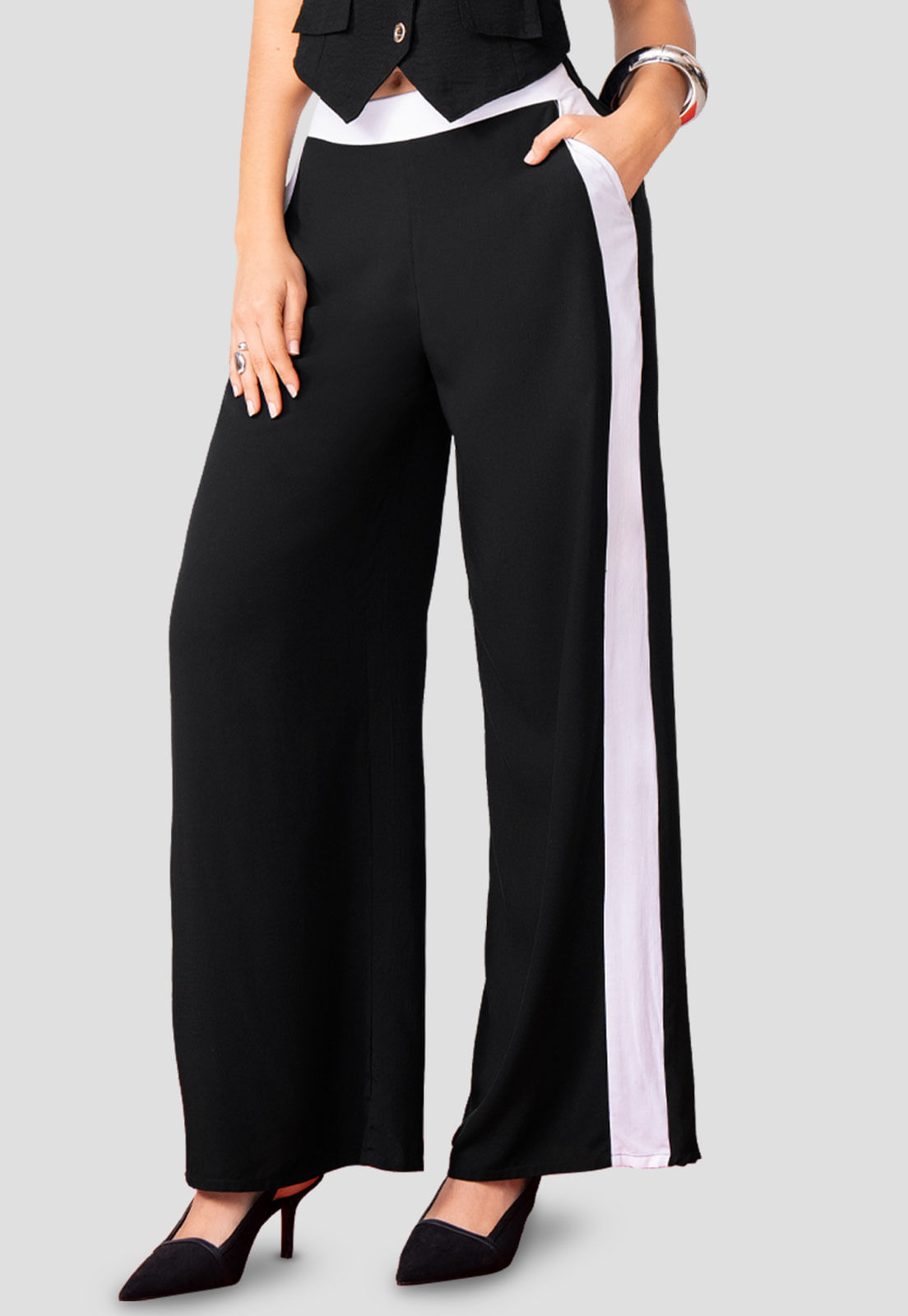 Pantalón Mujer Negro Mp 111275