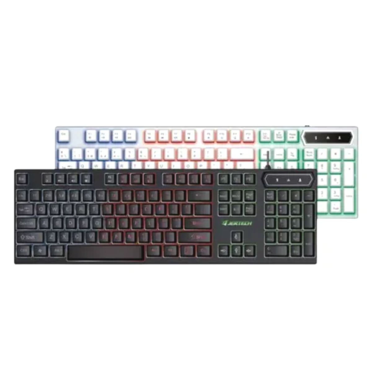 Teclado Membrana Gamer rgb Jertech K348 Negro