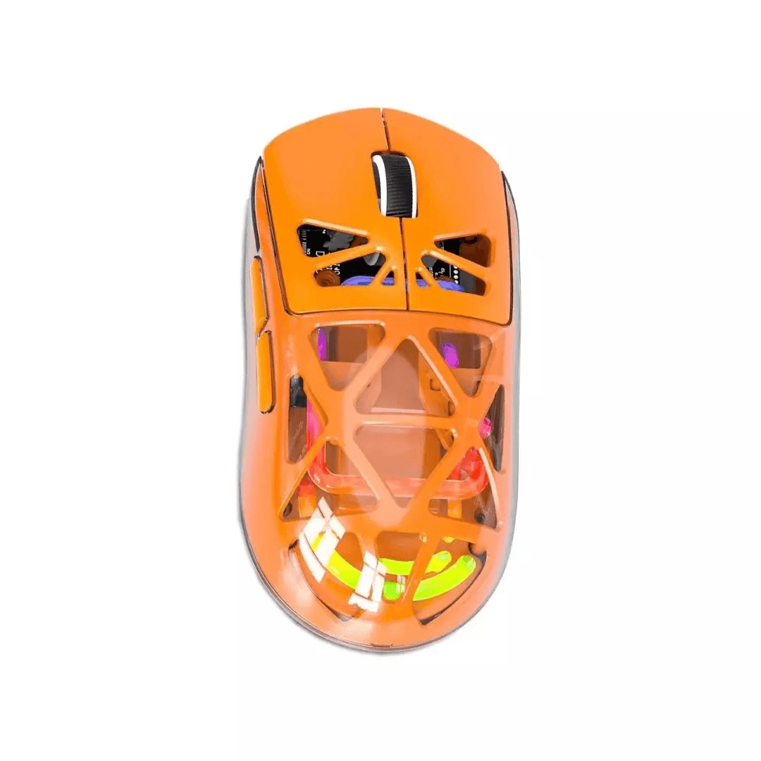 Mouse Para Computador Inalámbrico Diseño De Membrana M7 Naranja