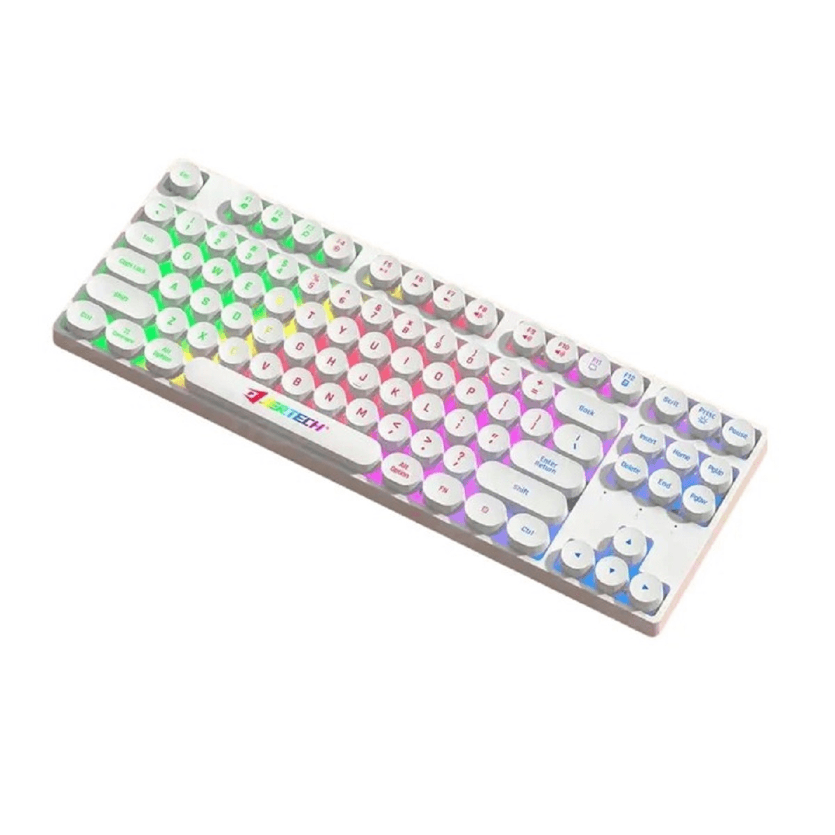 Teclado Gamer Alámbrico Retroiluminación DK600A Blanco