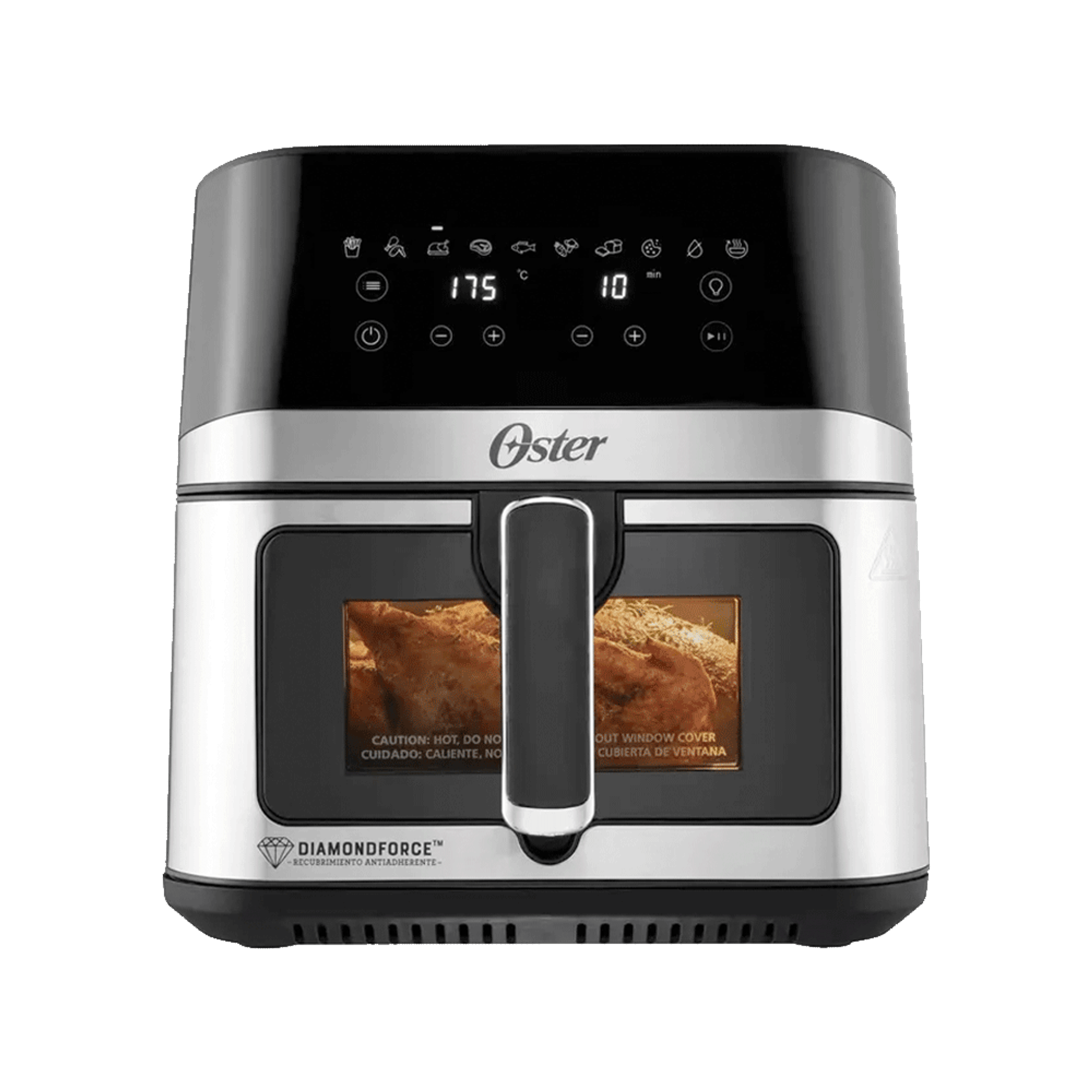 Freidora de Aire Oster Recubrimiento DiamondForce Digital 7.5 Litros Negro