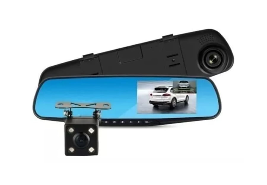 Espejo Carro Retrovisor Dvr Cámara D Reversa 5 Pulgadas