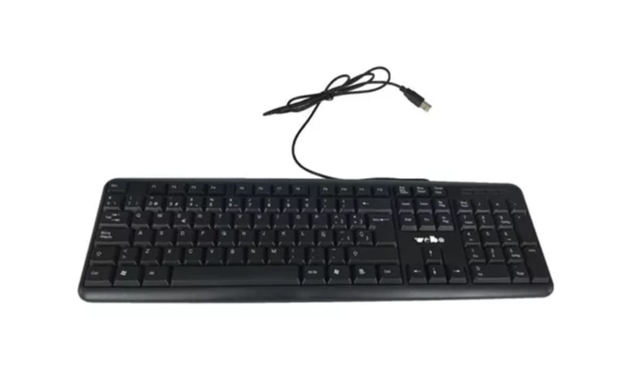 Teclado Alambrico Weibo Usb Para Pc Fc-530 Con Cable