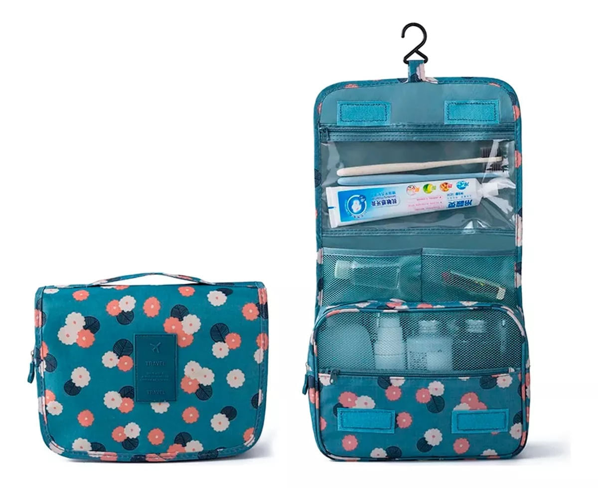 Cosmetiquera De Viaje Para Colgar Expandible Con Impermeable