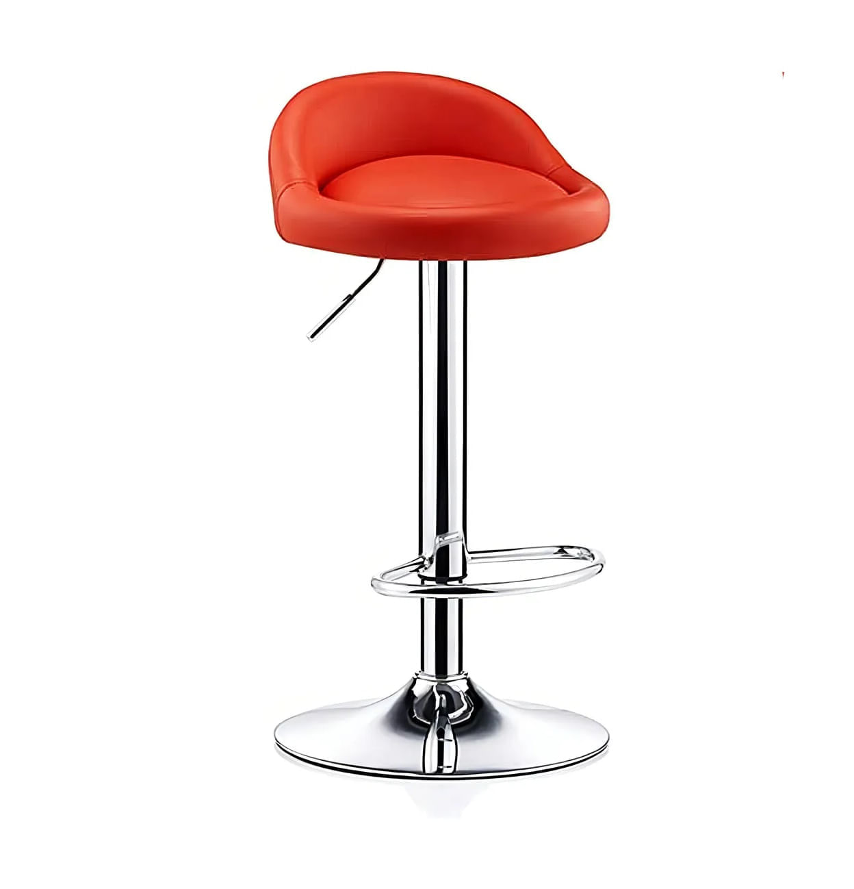 Silla Piso Bar Banqueta Taburete Giratoria Graduable Roja