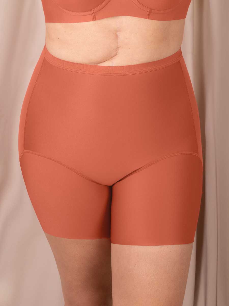 Bóxer Largo Moldeador Para Mujer Bronce