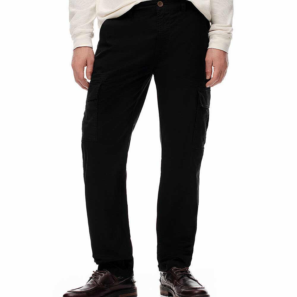 PANTALON GEF HOMBRE PARSONS CARGO NEGRO 751