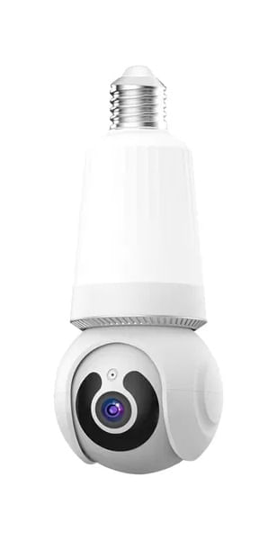 Camara Con Bombillo Lampara Para Interior 360 Grados HD