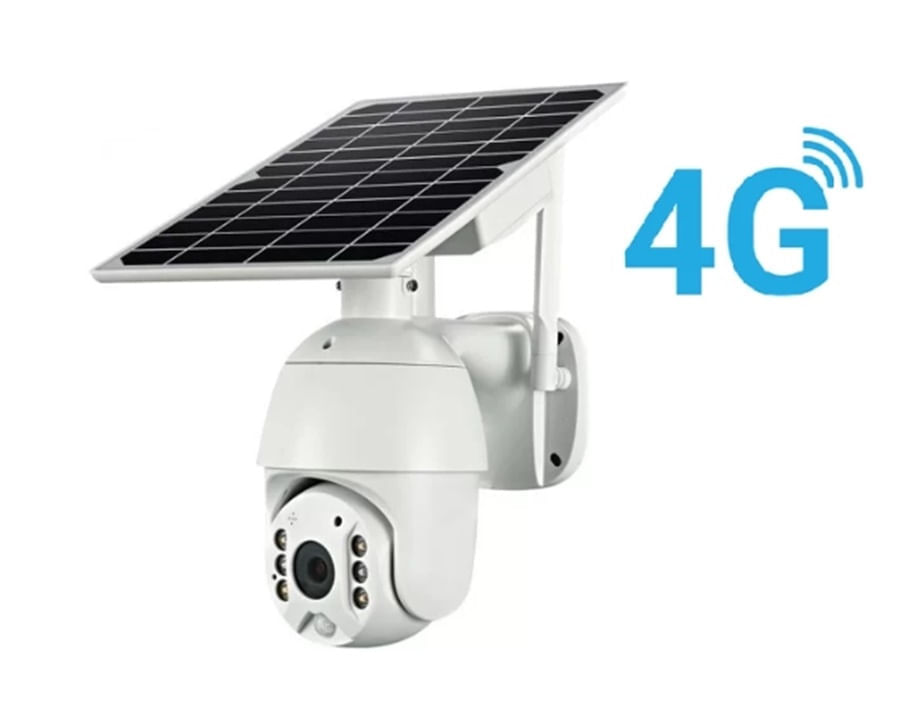 Camara De Seguridad Solar 4G Tarjeta Sim 1080p Panel Solar