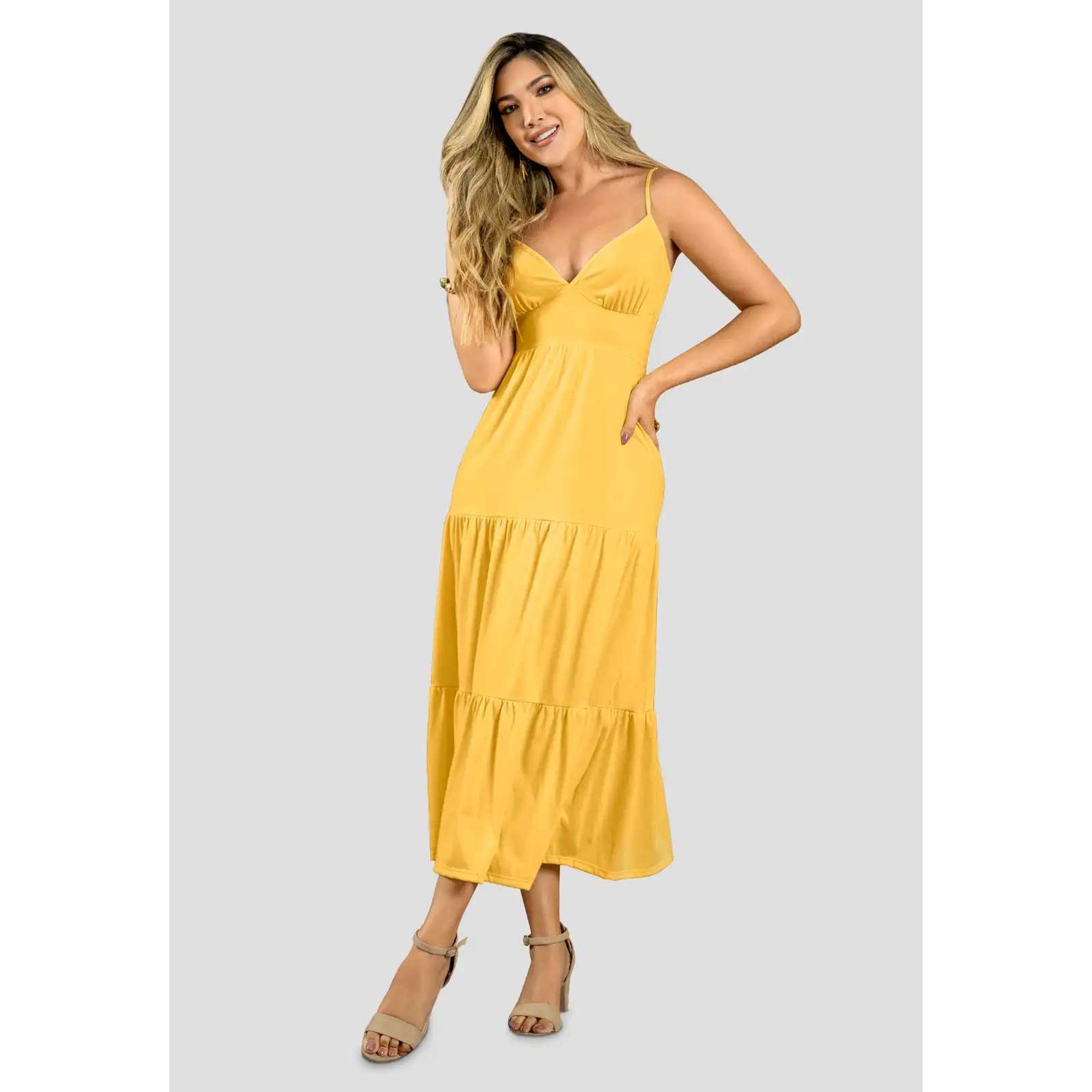 Vestido Largo Mujer Girasol Mp 111399