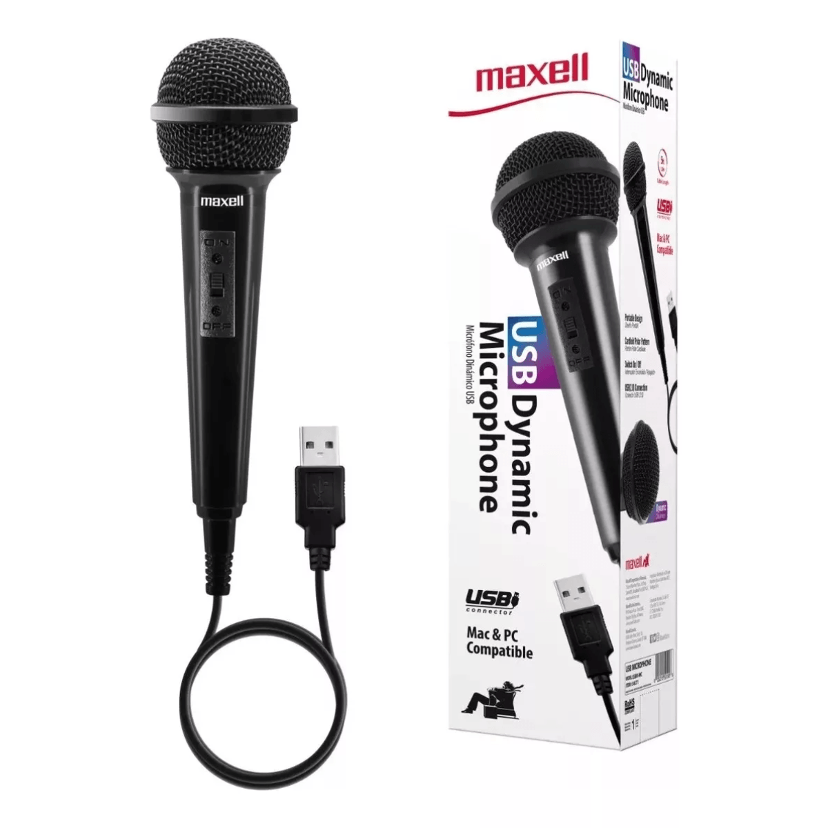Micrófono Alámbrico Con Cable Música Electrónica Audio Video