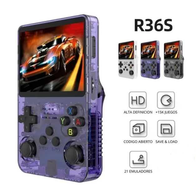 Retroconsola Portátil R36s De 128gb +20000 Juegos