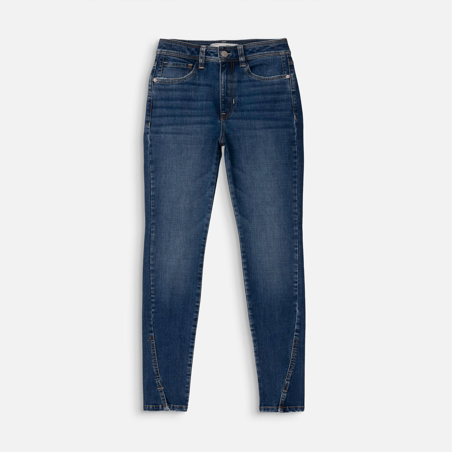Jean Skinny Color Azul Medio Para Mujer