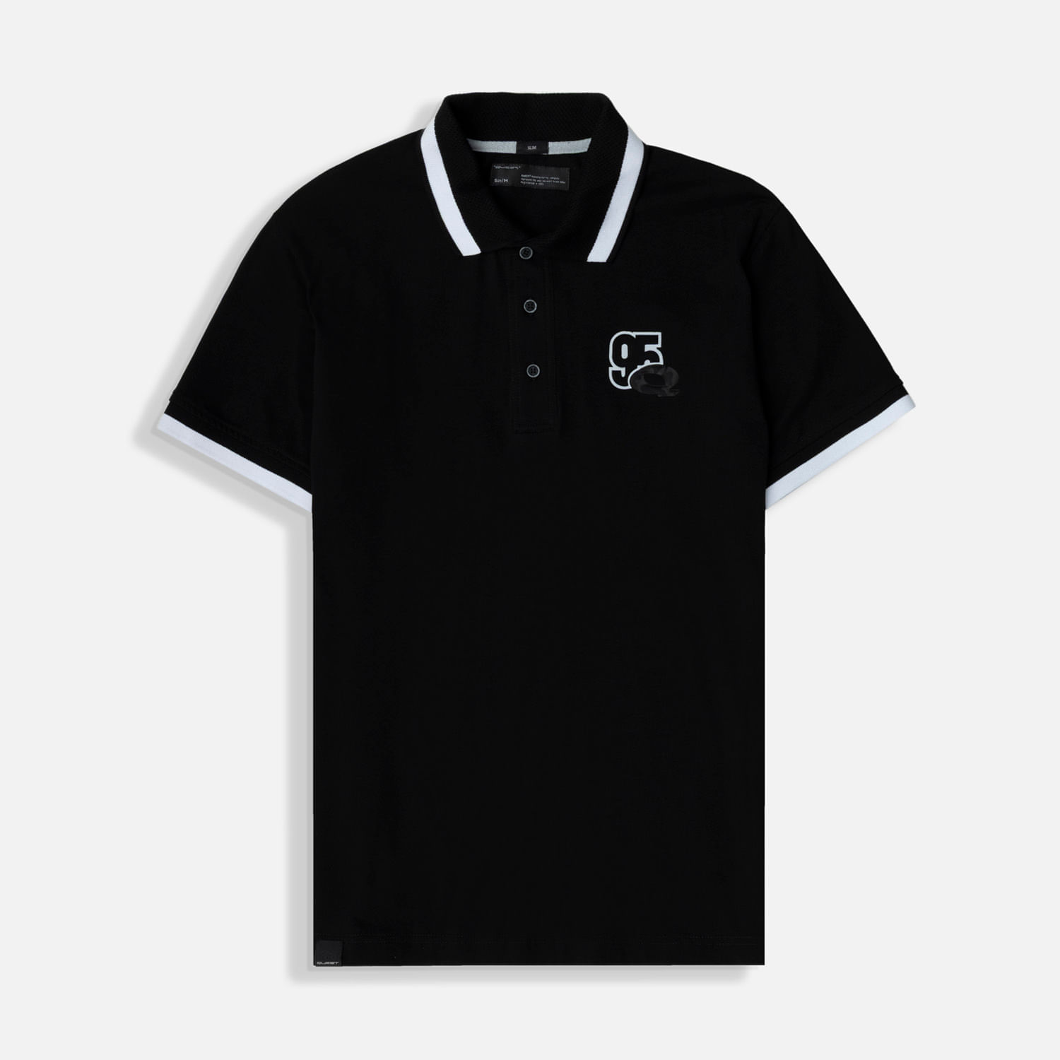 Polo Manga Corta Color Negro Para Hombre