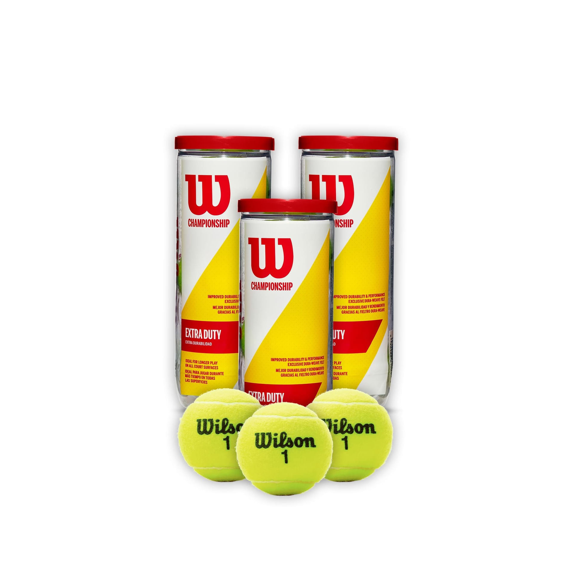Combo Pelotas de Tenis Wilson Championship Extra Duty 3P X 3T