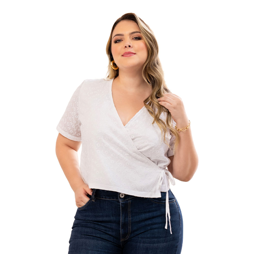 BLUSA TRUCCOS JEANS MUJER P03024706 BLANCO