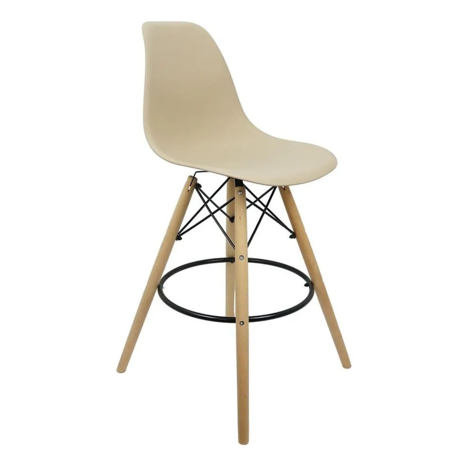 Silla de Barra Eames Beige