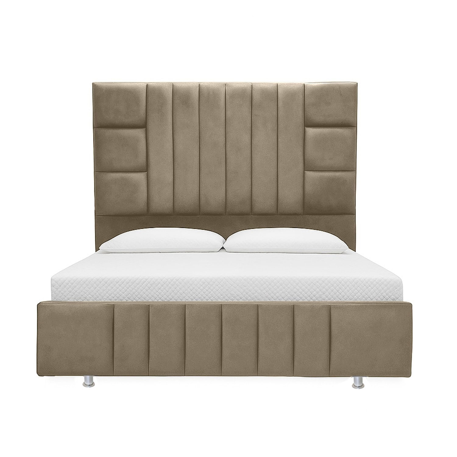 Cama Queen Fiora Taupe