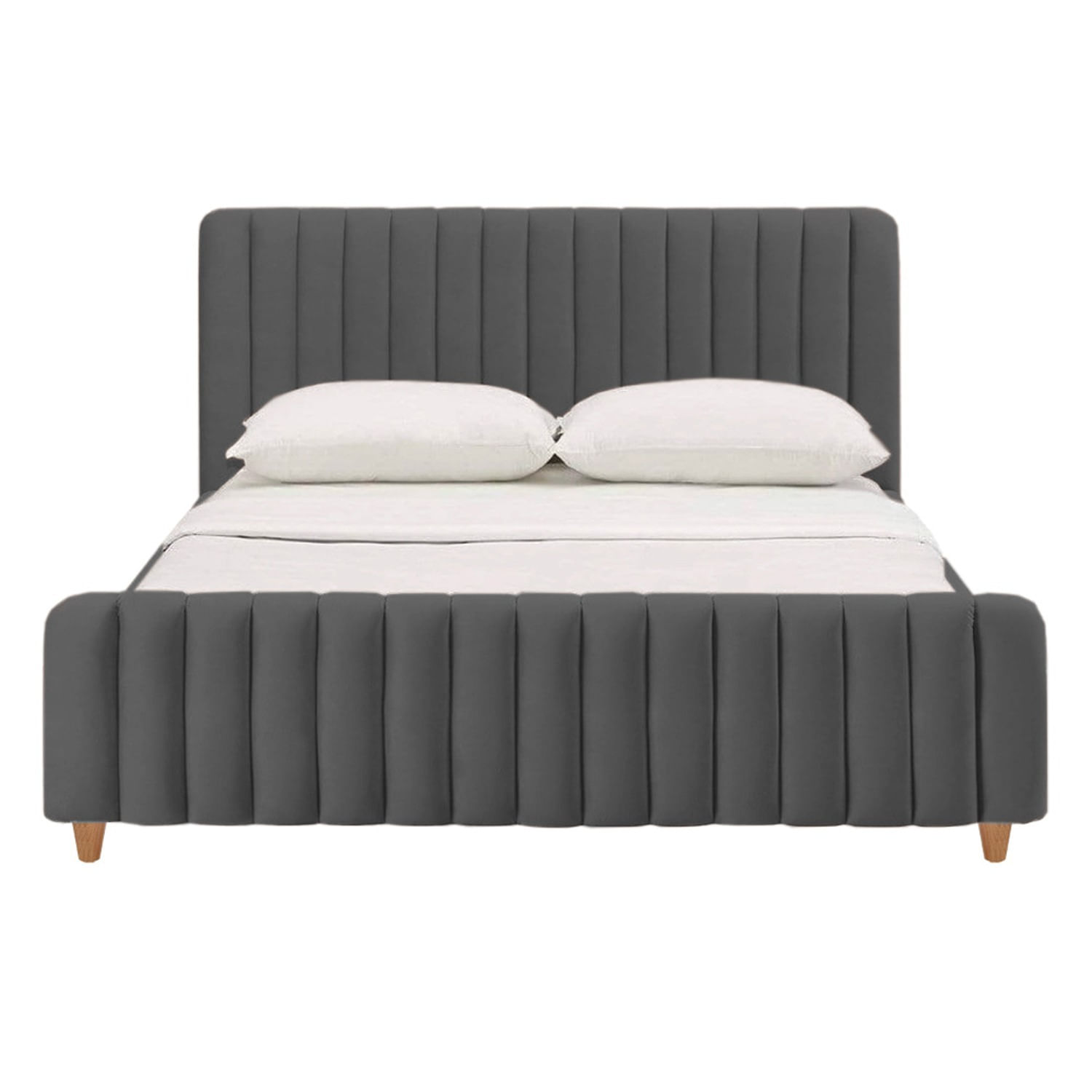 Cama King Vitale Gris Plomo