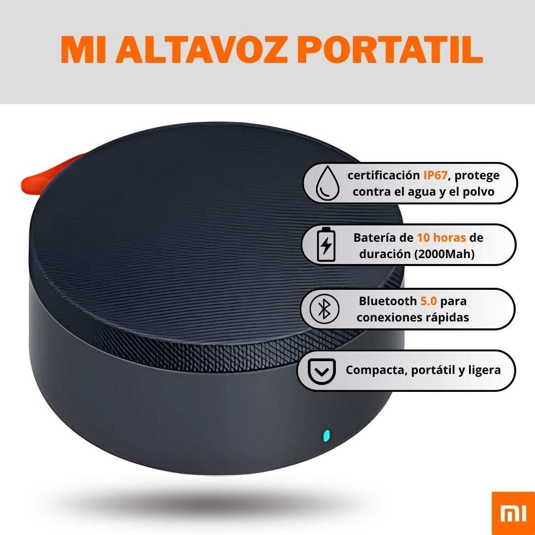 Mi Altavoz Bluetooth Portatil De Xiaomi – Negro