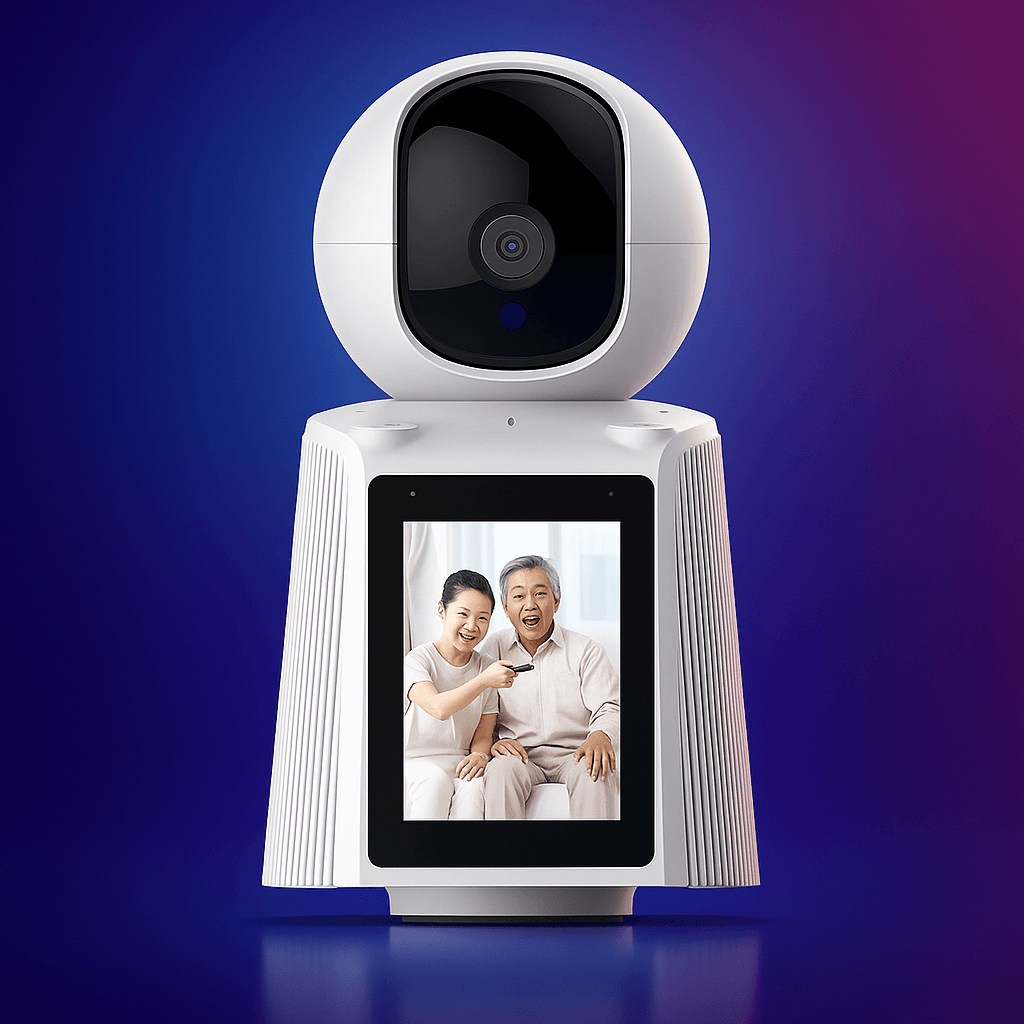 Cámara De Vigilancia 360 Wifi Con Pantalla