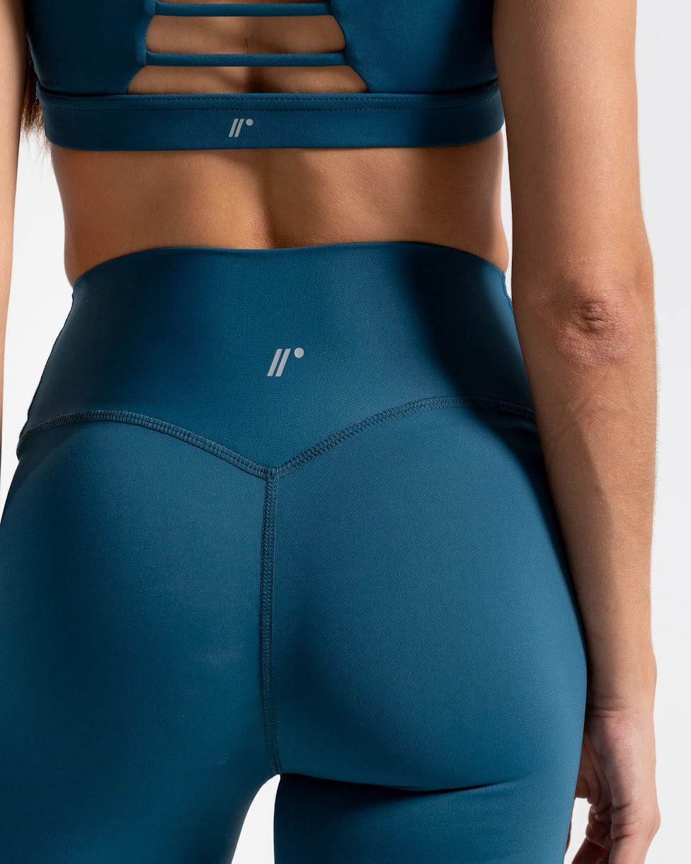 Short Biker Vital 15 Cm, Color Petroleo Para Mujer