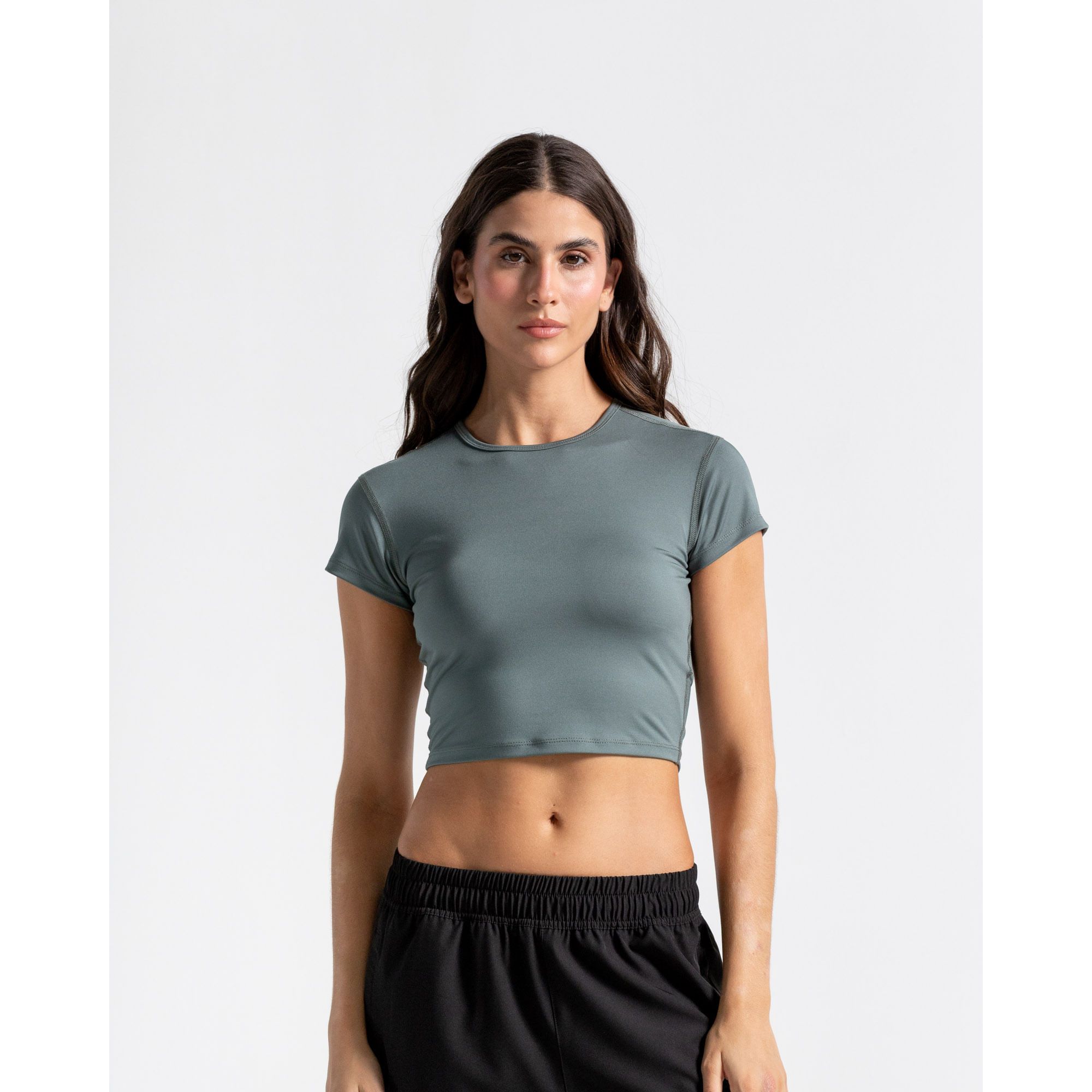 Crop Top Chill Deportivo, Color Verde Laurel Para Mujer