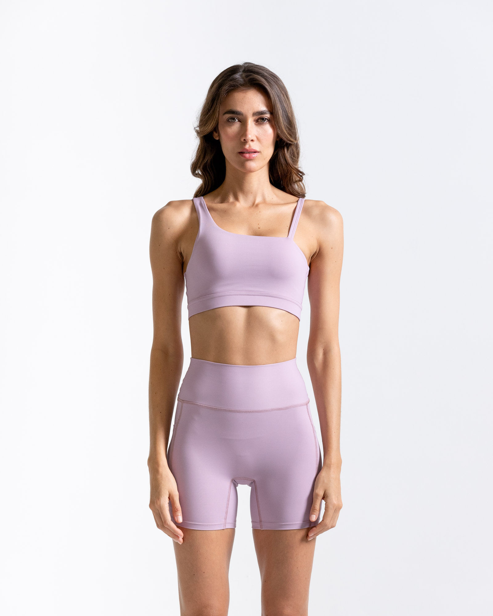 Top Impulso Deportivo Soporte Medio, Color Mora Para Mujer