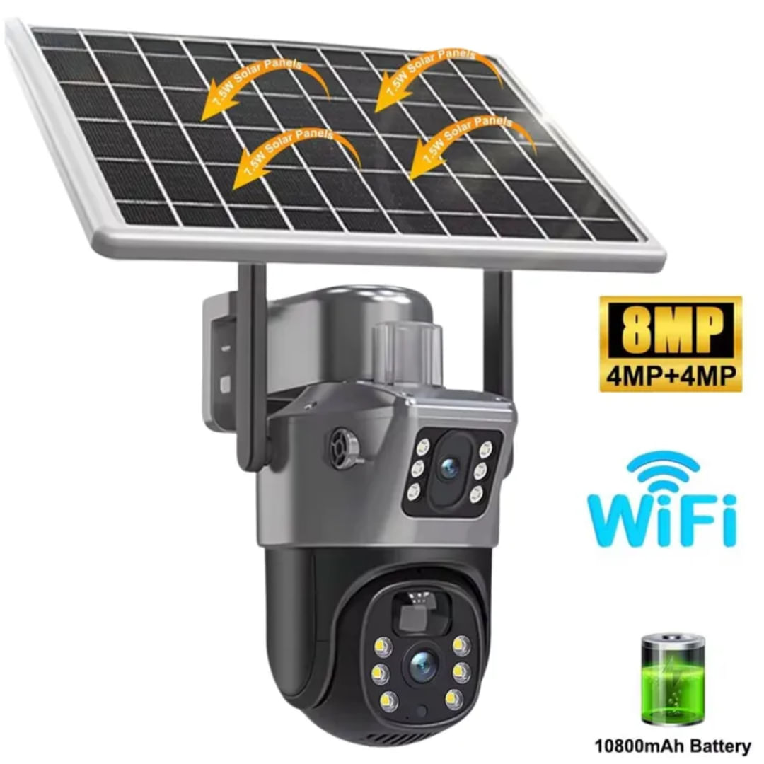 Cámara  Solar Wifi Doble TP-15 Exterior