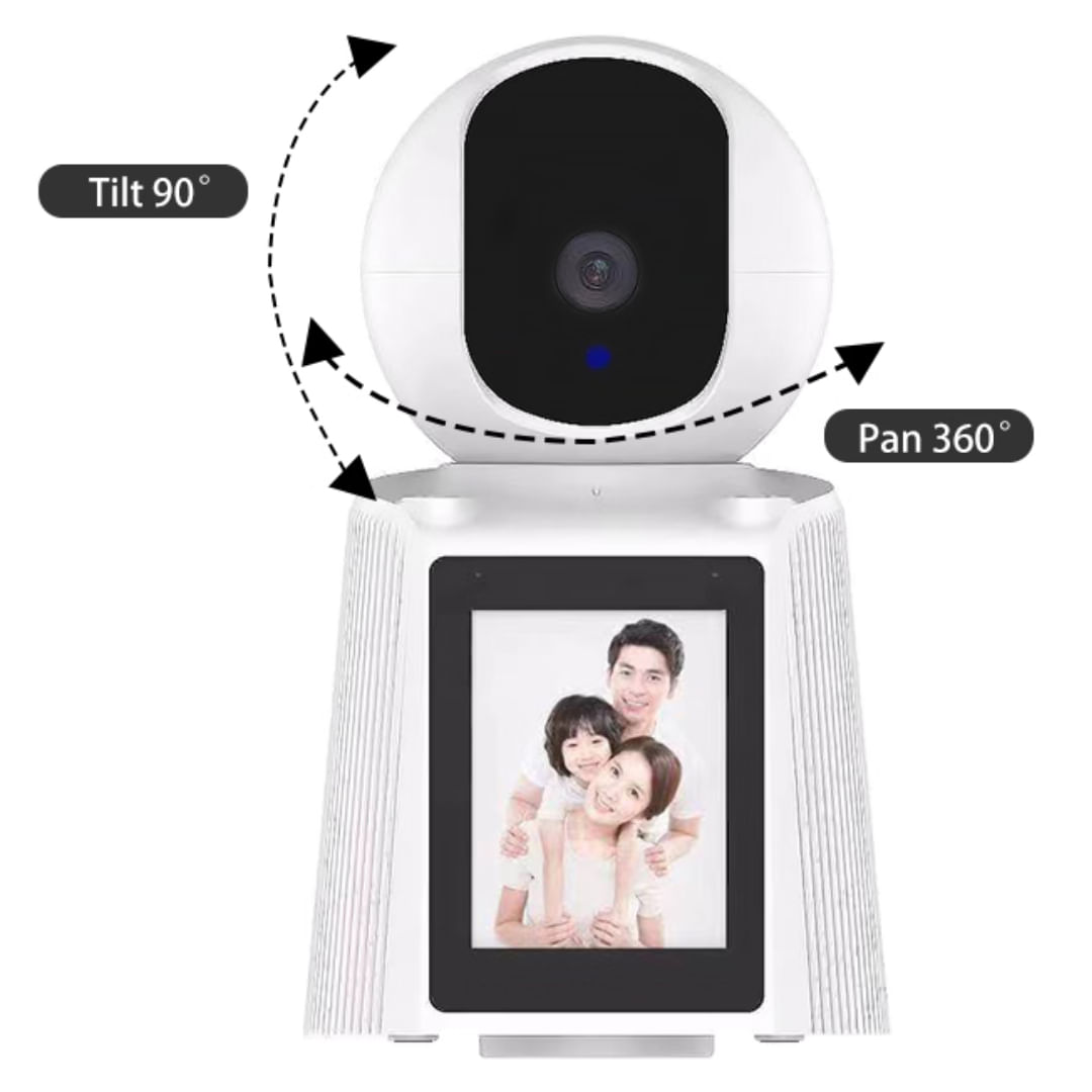 Cámara De Vigilancia 360 Wifi Con Pantalla