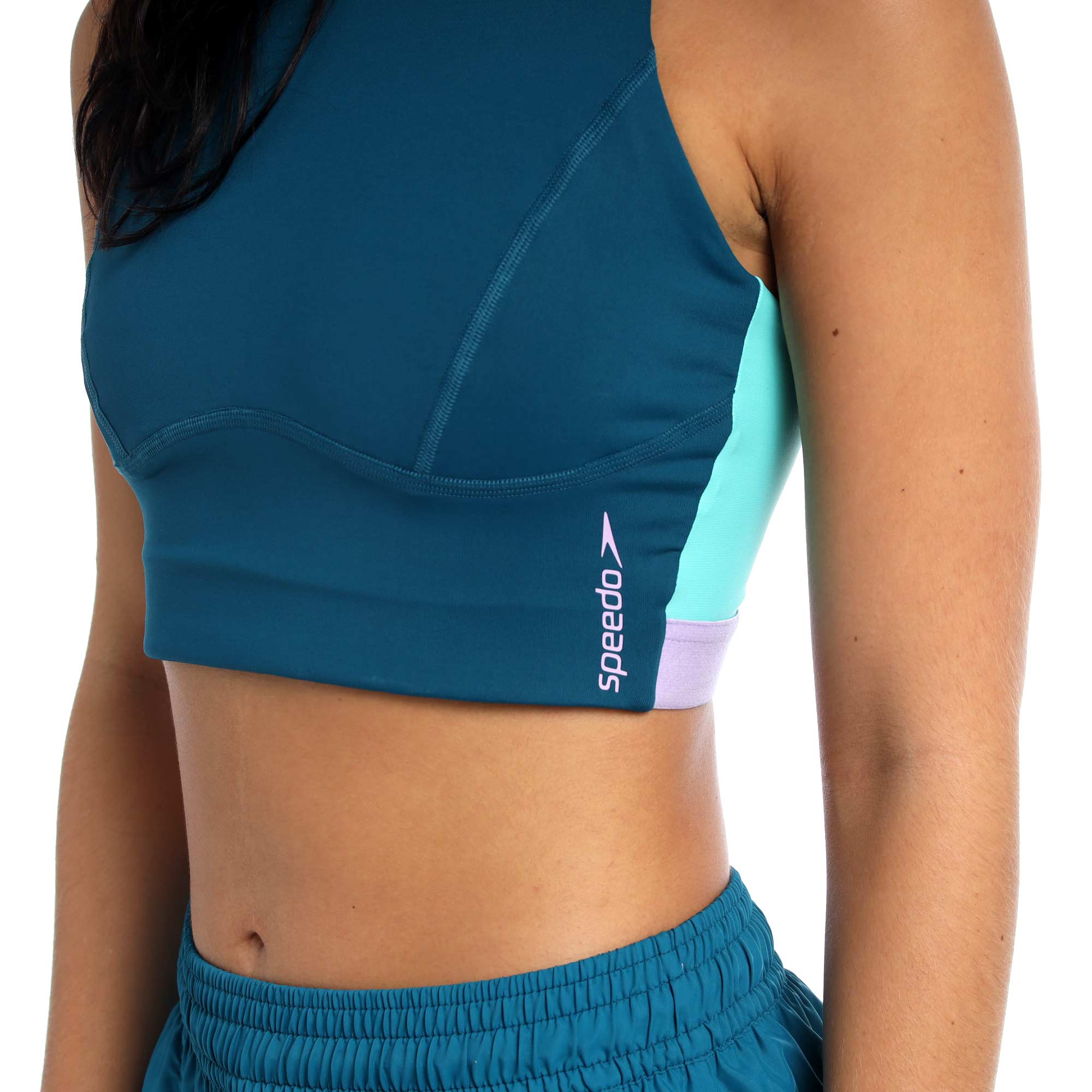 Top Deportivo Huli Dark Teal Mujer