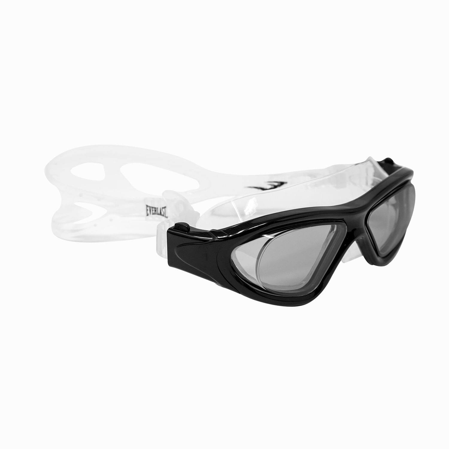 Lente De Natacion Aguas Abiertas Everlast Negro Transparente