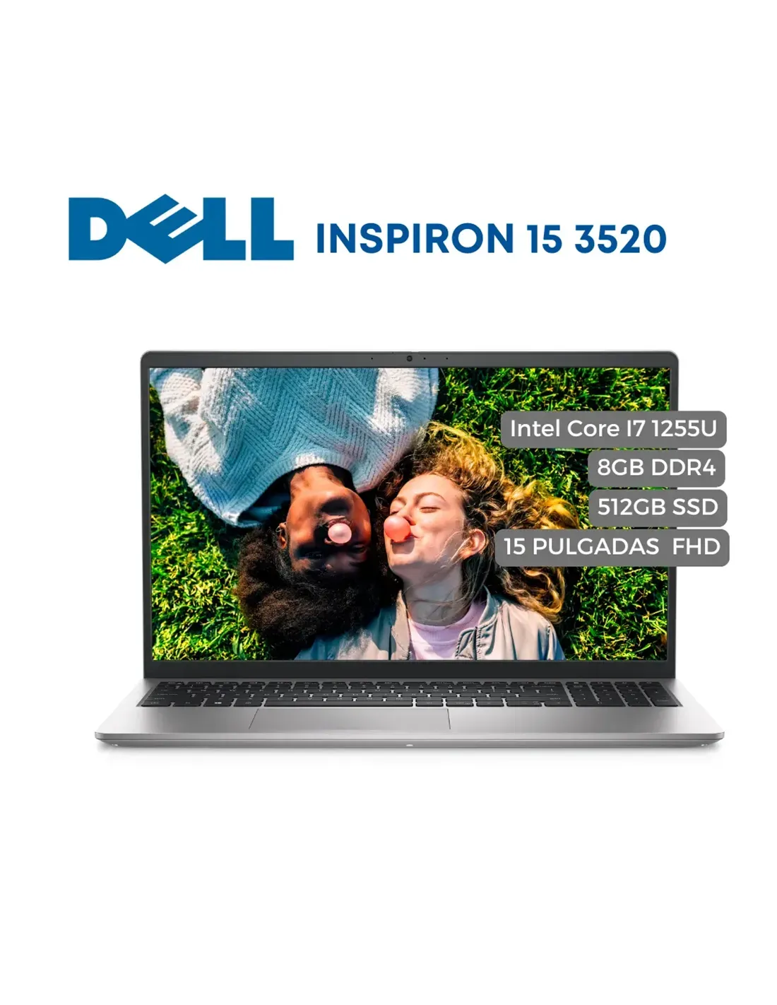 Portatil DELL Inspiron 15 3520 Intel Core I7 1255U, 8GB DDR4, 512GB SSD, 15.6" FHD