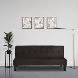 Sofa Cama Alek Elite Living 180x85x80 Tela Cafe