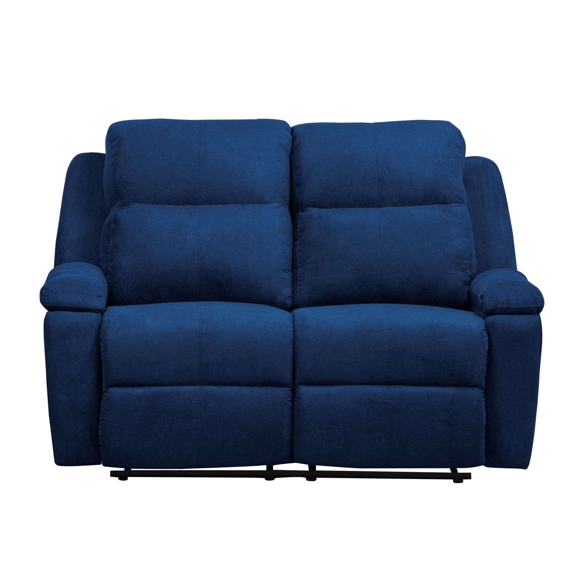 Sofá Rec Marsella Elite Living 100x185x100 2 Ptos Estatico Tela Azul