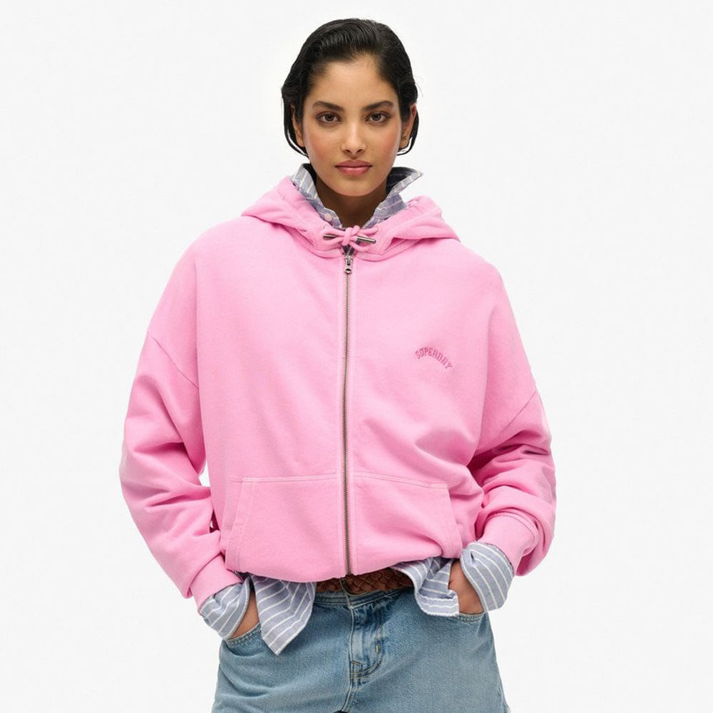 Buzo Abierto Para Mujer Essential Logo Gd Zh Superdry