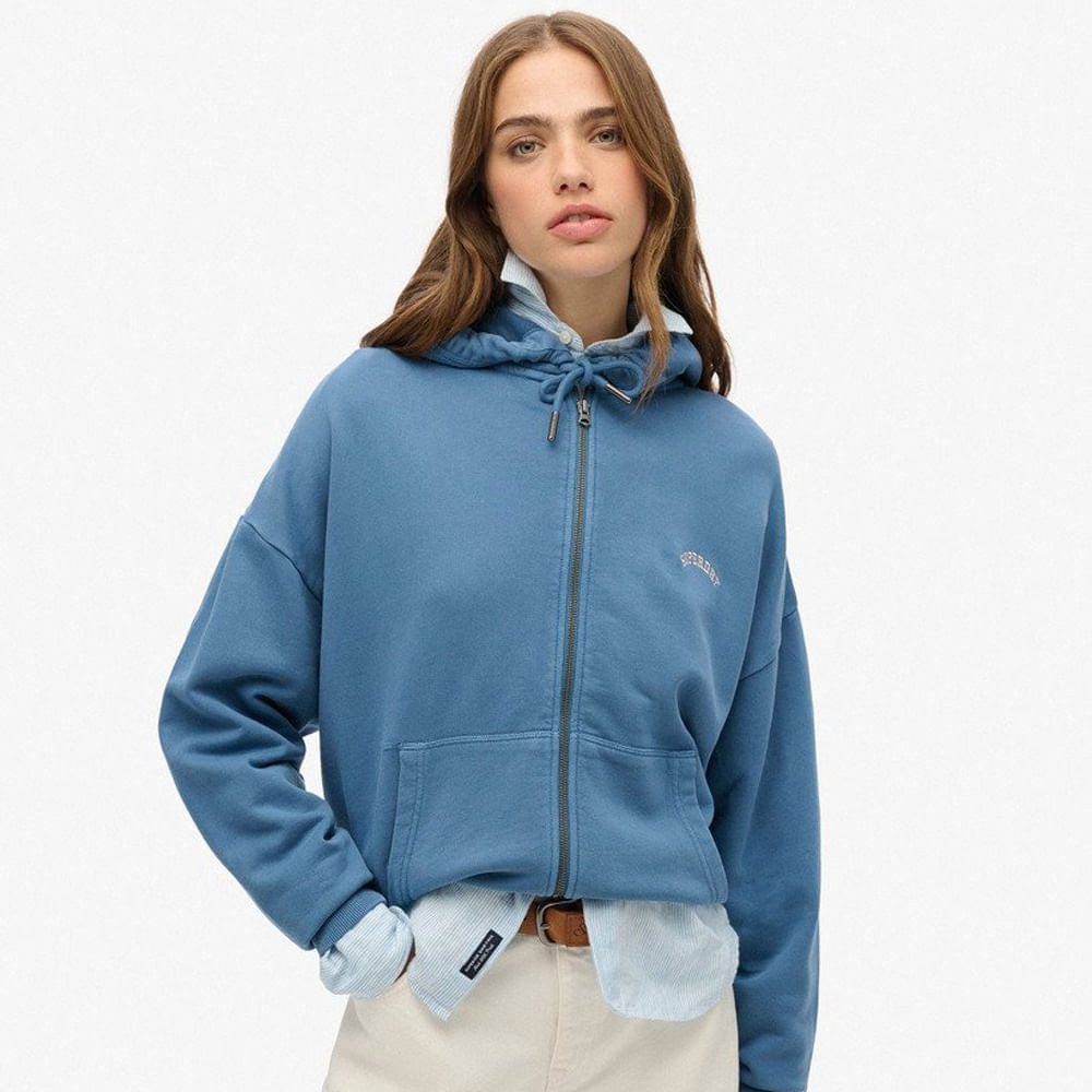 Buzo Abierto Para Mujer Essential Logo Gd Zh Superdry