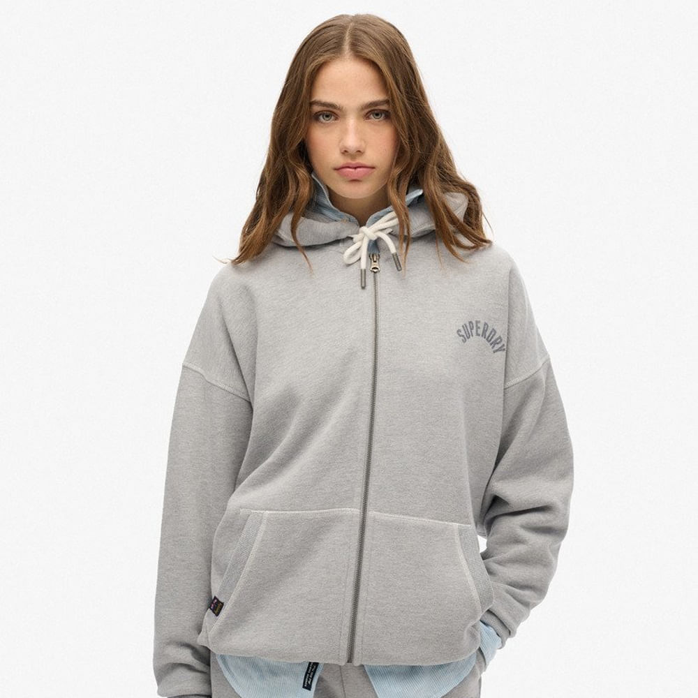 Buzo Abierto Para Mujer Athletic Ess Oversized Zipsuperdry